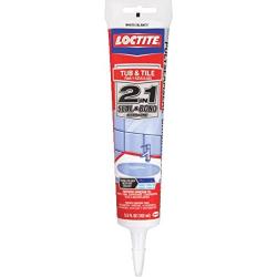 Loctite 1515861 Polyseamseal Tub and Tile Adhesive Caulk, 5.5-Ounce Tube, White