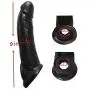 ARNDRE 9-INCH Silicone Cóndom Reusable Pênnís Sleeve Enlargement Toys for Men Chástity Clítoris Stímulator Pênnís Rings