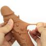 Silicone penile Condom Extender extends Male Chastity Toys and extends Reusable Condoms Discreet Packing