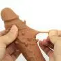 Silicone penile Condom Extender extends Male Chastity Toys and extends Reusable Condoms Discreet Packing