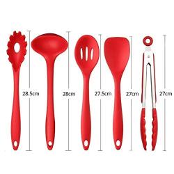 Silicone kitchenware 10-Piece Silicone Kitchen Utensils One Piece Design Cooking Utensils Set For Nonstick Cookware Includes Slotted Turner Deep Soup Ladle And More Multi-color Optional Silicone kitch