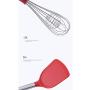 Kitchen Shovel Spoon Set-Stainless Steel Handle Silicone Kitchenware Set Of 8, High Temperature Cooking Spoon Shovel Kitchen Tool with holder J-86