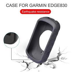 SHZONS Silicone Case Protective Cover for Garmin Edge 830 Screen Protector