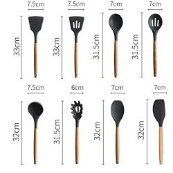 SKYyao Kitchen utensil set Kitchen Supplies Silicone Kitchenware shovel 8-piece Silicone