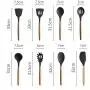SKYyao Kitchen utensil set Kitchen Supplies Silicone Kitchenware shovel 8-piece Silicone