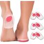 Gel Heel Cups Plantar Fasciitis Inserts - Silicone Heel Cup Pads for Bone Spurs Pain Relief Protectors of Your Sore or Bruised Feet Best Insole Gels Treatment by Armstrong Amerika (Small)