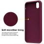 KUMEEK iPhone X/Xs Case, Soft Silicone Gel Rubber Bumper Case Anti-Scratch Microfiber Lining Hard Shell Shockproof Full-Body Protective Case Cover for Apple iPhone X/iPhone Xs-WineRed