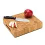 Small End Grain Bamboo Cutting Board | Professional, Antibacterial Butcher Block | Non-Slip Rubber Feet by Top Notch Kitchenware