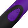 Velocity Waterproof 10 Speed Silicone Wireless Therapeutic Massager Wand, Purple