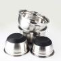 ZSLLO Stainless Steel Mixing Bowl with Ergonomic Non-Slip Silicone Base Professional Kitchenware (Size : M)