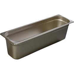 Carlisle 60700HL6 DuraPan Light Gauge Stainless Steel Long Half-Size Food Shotgun Pan, 6" Deep (Pack of 6)