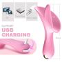 Waterproof Vibration Comfortable Silicone Wireless Hand-held Tongue Tongue Flirting Charging Clitoris Stimulation Massage Body, 10 Modes, Designed for Women, Suitable for Ladies and Couples