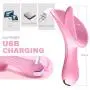 Waterproof Vibration Comfortable Silicone Wireless Hand-held Tongue Tongue Flirting Charging Clitoris Stimulation Massage Body, 10 Modes, Designed for Women, Suitable for Ladies and Couples