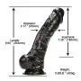 Beginner Waterproof Toy Telescopic Thrust Ladies Full Silicone Huge Phàllus Real Feeling 24.5cm 907