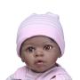icradle Dolls 20 inch NPK Biracial Reborn Baby Doll African American Boy Girl Cute Realistic Baby Black Skin Kids Toys (Pink)