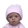icradle Dolls 20 inch NPK Biracial Reborn Baby Doll African American Boy Girl Cute Realistic Baby Black Skin Kids Toys (Pink)