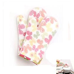 GuiXinWeiHeng shoutao Silicone Plus Cotton oven insulated gloves, high temperature resistant kitchen baking gloves, 1