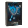 Doc Johnson OptiMALE - Duo - Silicone C-Ring & P-Massager - Joystick Allows For Percision Stimulation of the Prostate - Slate