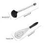 Jiyaru 8 pcs Silicone Kitchen Utensils Heat Resistant Cooking Baking Kitchenware Set