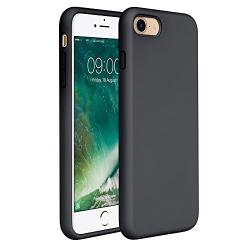 Miracase iPhone 8 Silicone Case, iPhone 7 Silicone Case Liquid Silicone Gel Rubber Case Full Body Protection Shockproof Cover Case Drop Protection for Apple iPhone 7/ iPhone 8(4.7") (Black)