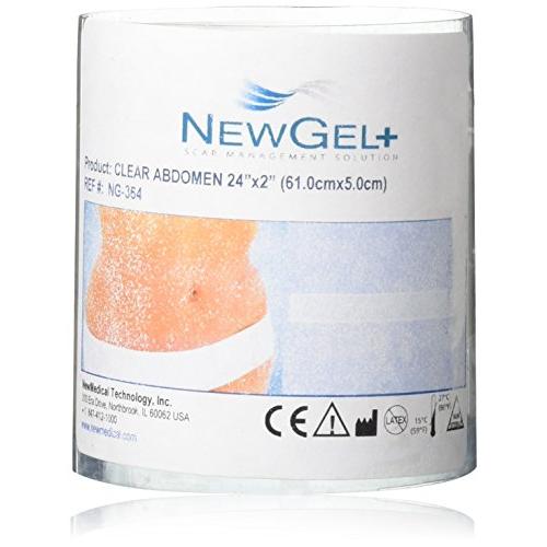 NewGel+E 18 X 2 Abdomen/Extremity Silicone Strip - CLEAR (1 Strip per box)