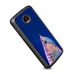 Moto E4 Case, Arowana Shock-Absorption TPU Rubber Bumper Moto E4 Case, Ultra Thin Slim Protective Cover for Moto E4-Black