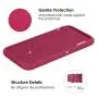 JASBON Silicone Case for iPhone X/iPhone Xs Case, Liquid Silicone Case with Free Screen Protector Gel Rubber Shockproof Cover Full Protective Case for Apple iPhone Xs/X-Rose Red