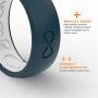Groove Life - Silicone Ring for Men and Women Wedding or Engagement Rubber Band with Lifetime Coverage, Breathable Grooves, Comfort Fit, and Durability - Original Solid