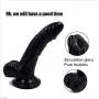 FXH Realistic Texture and Genuine Touch Toys - Precious Black, Womens 6.1-Inch Silicone Soft-??ld?