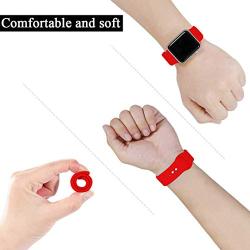 VATI Sport Watch Band Compatible with Watch 38mm 42mm 40mm 44mm, Soft Silicone Strap Replacement Bands Compatible with Watch Series 5/4/3/2/1 S/M M/L