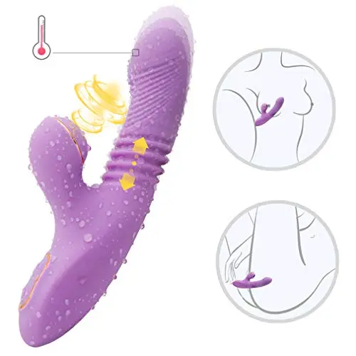 3 in 1 Hands Free Silicone Pleasure Toy Clitòrial Stimulàtion Toys Clitòrial Stimulàtion Toys Sùcking Pleasure Toy for Women Couple Waterproof Vibràntor for Women with 7-Modes Stimulàtor Tshirt