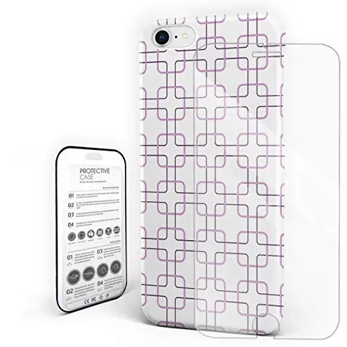Cases Cover for iPhone 6, iPhone 6s, Slim Fit Hard Plastic Shell Full Protective Anti-Scratch Resistant Cover for iPhone 6 / iPhone 6s 4.7" Modern Simple Geometric Design