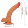 8.66 inches Rea.listic D?`ld.?s with Strong Suction Cup-Relaxation Massager Wand Toys Silicone Material