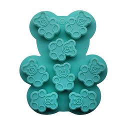 Cake Mold - bear mold cookie chocolate mold silicone fondant jelly soap cakes decorated with diy kitchenware the form of silicon