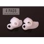 Dr. Fredericks Original Tailors Bunion Pads - 4 Pads - Soft Gel Bunionette Pad - Shield - Cover - Protector - Tailors Bunion Pain Relief