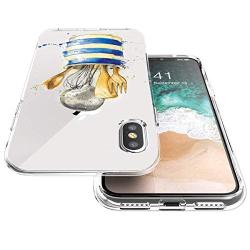 iPhone Xs Max Case, Soft TPU Slim-Fit Flexible Ultra-Thin Clear Case, Full-Body Rugged Bumper Print Kitchenware Case for iPhone Xs Max, Transparent