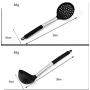 JunbosiKitchenware Black Silicone Kitchenware Set of 6 Nonstick Kitchen Tool Shovel Spatula Silicone Cooking Kitchenware Set