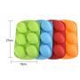 Easter Egg Kitchenware 6 Cavity Shaped Bakeware Mold Dessert Silicone Cake Baking Tools DIY Cooking Mold (at random)