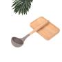 TOPmountain Silicone Kitchenware Silicone Cooking Simple Wooden Handle Heat Resistant Women Chef