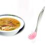 Pink Silicone Cooking Tools Stainless Steel Handle Kitchenware Dinnerware Tableware Heat Resistant Kitchen Utensils Accessories,Pink spoon B
