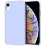Anuck iPhone XR Case, Anti-slip Liquid Silicone Gel Rubber Bumper Case with Soft Microfiber Lining Cushion Slim Hard Shell Shockproof Protective Case Cover for Apple iPhone XR 6.1" 2018 - Light Purple