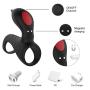 9 Modes Remote Control penisring Ring for Men and Women Shake Rooster,Silicone Happy Toys Shock USB Charged