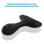 Nautime Anal Butt Plug Spiral Pattern Rehargable USB Silicone Safe Waterproof Wireless 10 Speed Frequency Vibration Settings Sex Toys black