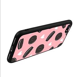 iPhone SE 5s 5 Case,Flexible Soft TPU Cover Shell,Slim Silicone Black Rubber Non-Slip Durable Design Protective Phone Case for iPhone SE 5s 5 -Biscuits