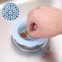 Kitchen Bathroom Anti Clogging Silicone Drain Sink Sewer Debris Filter Net Blue