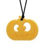 Chew Necklace for Boys and Girls - Silicone Halloween Pumpkin Chewable Pendant for Teething, Autism, Biting, ADHD, SPD, Sensory Oral Motor Aids for Kids, Chewy Toy Jewelry for Adults