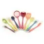 Kitchen Supplies Set of 10 Spatula Colander Household Kitchenware Set Silicone Kitchenware Tool Accessories (Color : Multi-Colored)