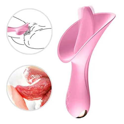 Tight Design Tongue Clítoris Sucking Víbrǎtǒrs for Women Oral Nipple Stimulátor Sucker Licking G-Spōtt Víbrǎtǒr Toys for Woman Silicone Toy