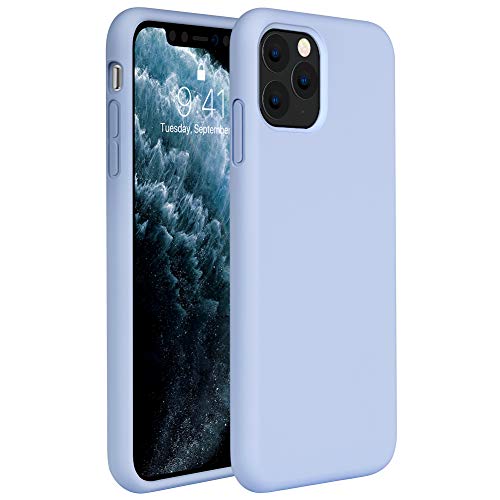 Miracase Liquid Silicone Case Compatible with iPhone 11 Pro 5.8 inch(2019), Gel Rubber Full Body Protection Shockproof Cover Case Drop Protection Case (Clove Purple) …