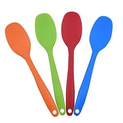 FAT BIG CAT Spatula Soup Spoon Kitchenware Silicone Kitchen Bakeware Utensil Spoons and Scoop Cooking Tools 10,Orange